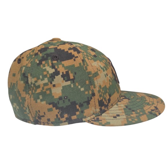 New York Yankees Hat Tan Size 7 Digi Camo New Era 59Fifty Fitted‎ USMC - Picture 7 of 9